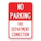 Signmission No Parking Sign No Parking-Fire Depart Heavy-Gauge Aluminum Sign, 12" x 18", A-1218-23670 A-1218-23670 - alternate 1